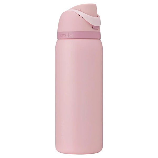 Owala FreeSip 24 fl. oz. Rose Quartz BPA Free Water Bottle with Spout Lid