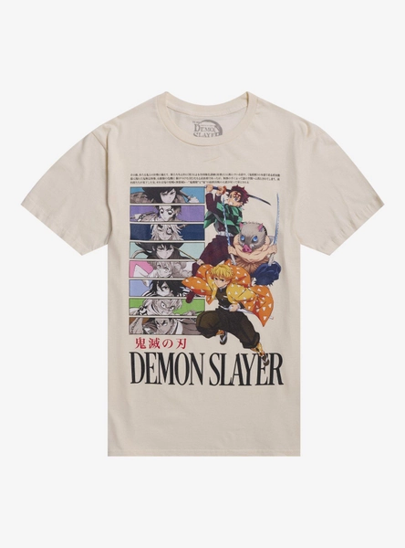 Demon Slayer: Kimetsu No Yaiba Character Panels T-Shirt