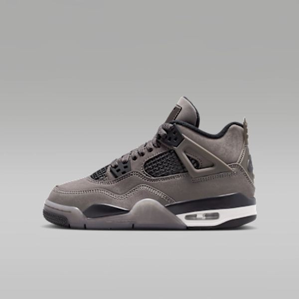 Air Jordan 4 Retro "Cave Stone and Black" Big Kids' Shoes