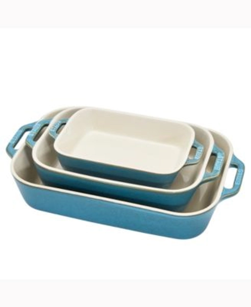 Ceramic 3-Piece Rectangular Baking Dish Set