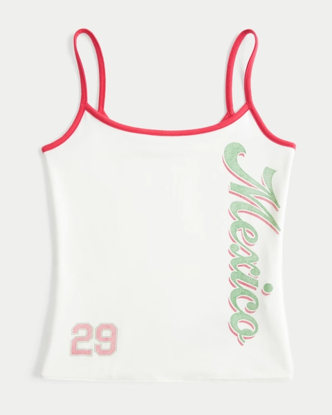 Hollister Callie Reversible Mexico Graphic Cami