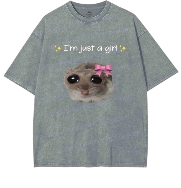 I'm A Girl Y2k Washed Tee