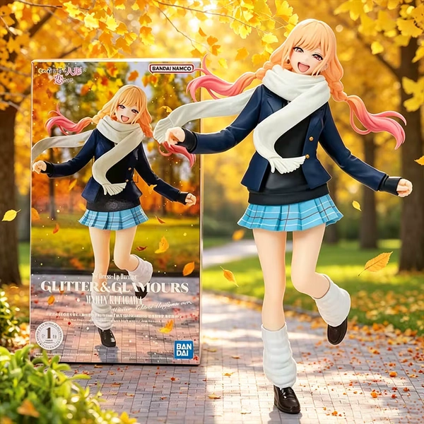 Bandai GLITTER&GLAMOURS Marin Kitagawa Winter Uniform  Anime Figure My Dress-Up Darling 22cm PVC Prize Figure Original Color Box - AliExpress 26