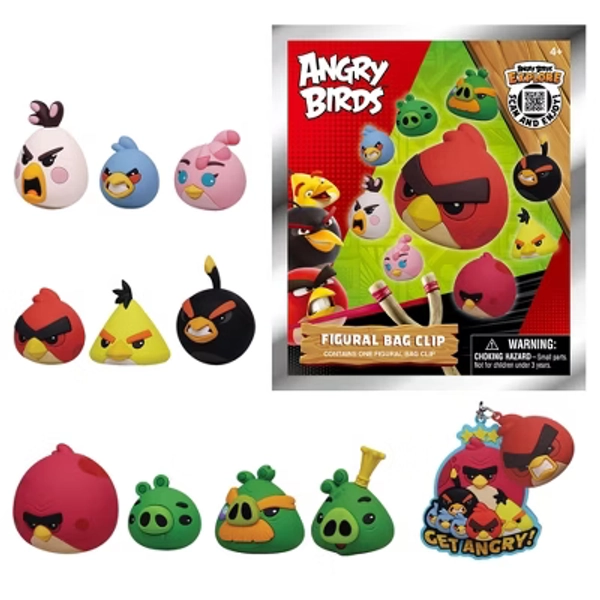 Monogram International Inc. Angry Birds Series 1 Blind Bag 3D Foam Bag Clip | One Random