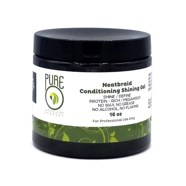PureO Natural Neatbraid Beauty Professional Conditioning Shining Gel 16 oz - Walmart.com