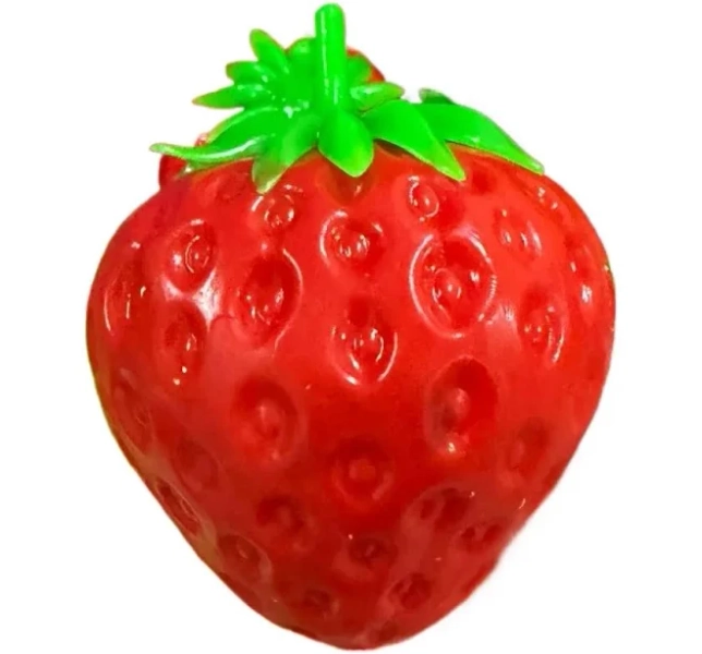 New Crunchy Strawberry Fruit Ultra-Thin Ice Skin Anxiety Relie Squishy Strawberr Shapeable Stress