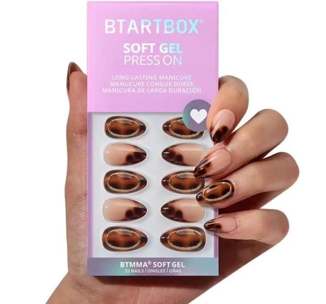 BTArtbox Amber Hoops Press-On Nails