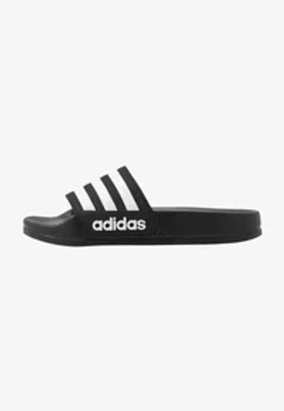 ADILETTE SHOWER UNISEX - Badesandale - core black/footwear white