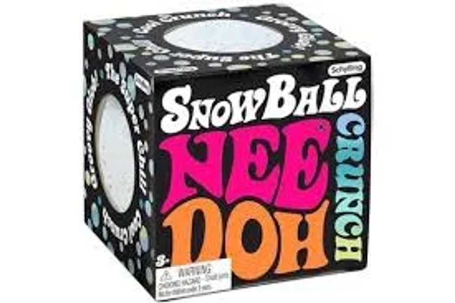 NeeDoh Snowball Crunch Squishy Fidget ToyWhite