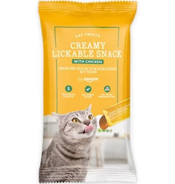 Amazon Cat Treat Lickable Snack Chicken 5x15g 75g