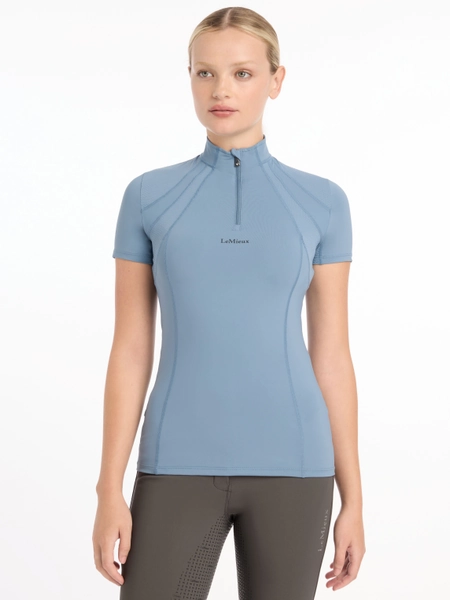 Mia Mesh Short Sleeve Base Layer Ice Blue