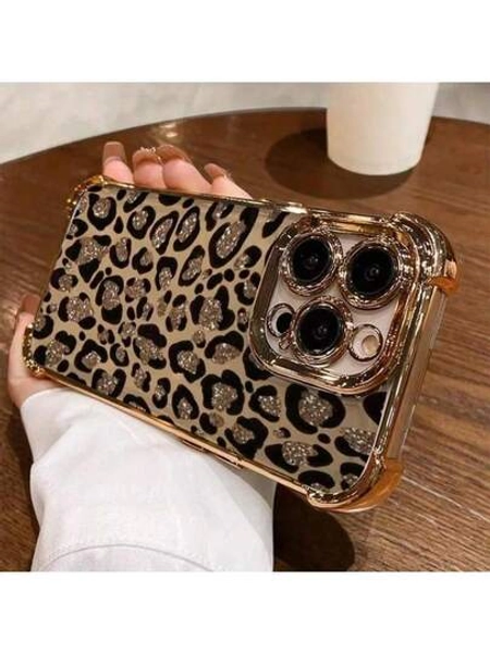 Simple Leopard Print Pattern Phone Case For Iphone17,17Air,17pro,17pro Max,16, 16plus, 16promax, 15Plus, 15Pro, 15ProMax, 14, 14Plus, 14Pro, 14ProMax, 13, 13Pro, 13ProMax, 12, 12Pro, 12ProMax, 11, 11Pro, 11Pro Max And Galaxy S25/S24/S23 Ultra/S22/ A Thoughtful Birthday Gift For Girlfriends, Boyfriends, And Friends.