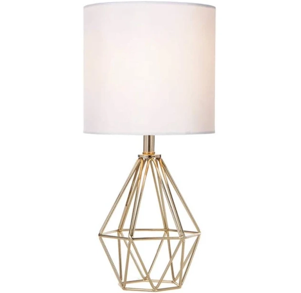 COTULIN Gold Modern Hollow Out Base Table Lamp