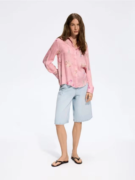 Viscose shirt in floral print