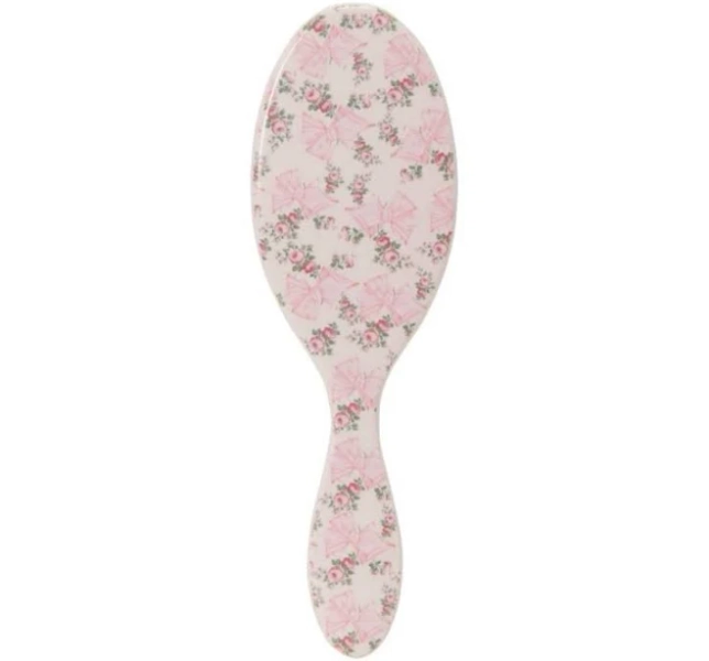 Loveshackfancy Accessories | Loveshackfancy Pink Floral Detangler Brush | Color: Pink/White | Size: Os | Averys08's Closet