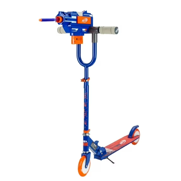 Nerf Blaster Scooter 2.0, Shoots Nerf Darts, 2 Wheels, Outdoor Fun, Boys and Girls Ages 8+