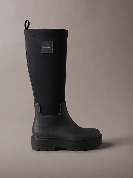 Bottes de pluie hauteur genou à semelle crantée souple