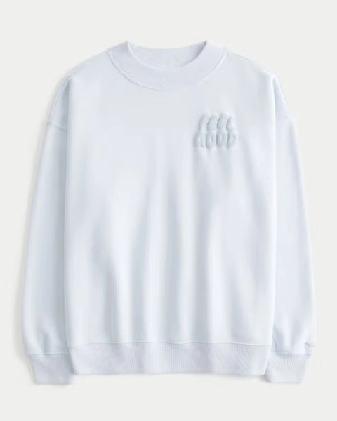 Hollister Feel Good Graphic Mock-Neck Sweatshirt