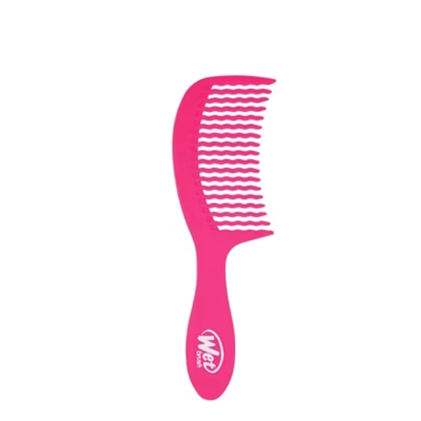 Wet Brush Detangling Comb for Evenly Distribute Hair - Solid Pink