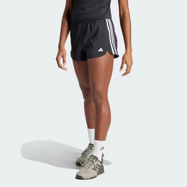 Pacer Training 3-Stripes Woven High-Rise Shorts
