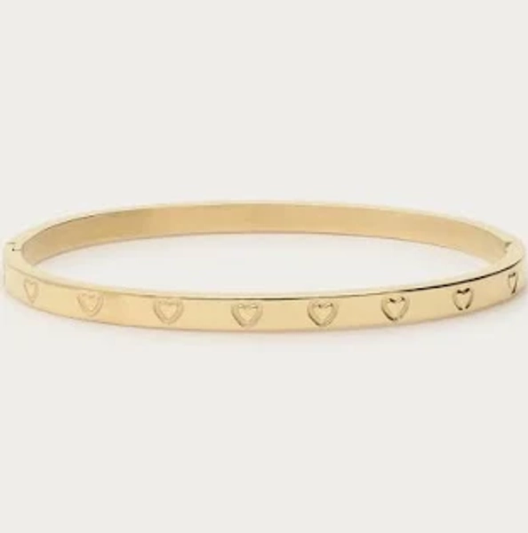 Dames My Jewellery Bangle met gegraveerde hartjes