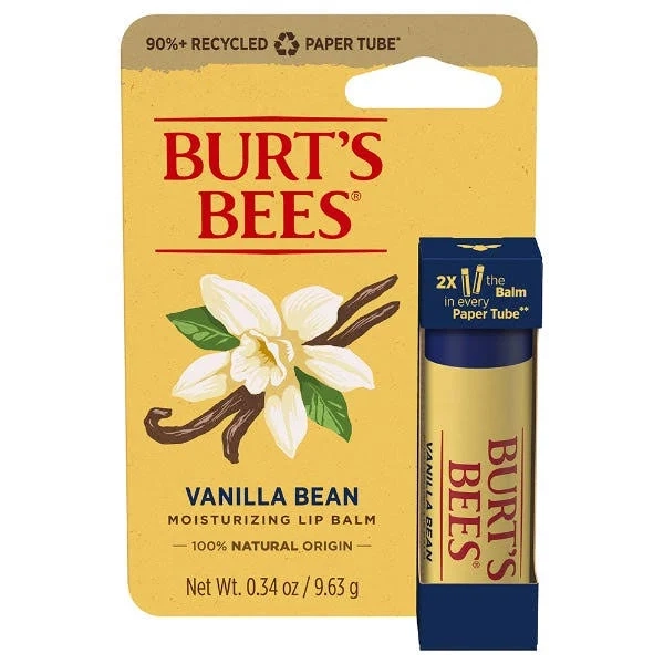 Burt's Bees Vanilla Bean Paper Tube Lip Balm