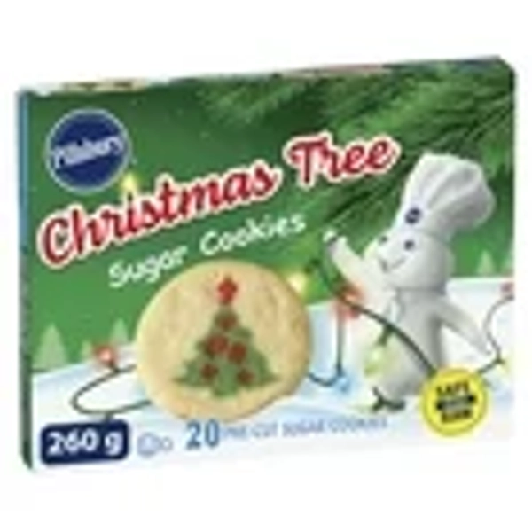 Pillsbury™ Ready to Bake!™ Sugar Cookies Christmas Tree, 20 Pre-cut Sugar Cookies, 260 g
