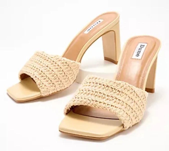 Dune London Woven Heeled Mules - March