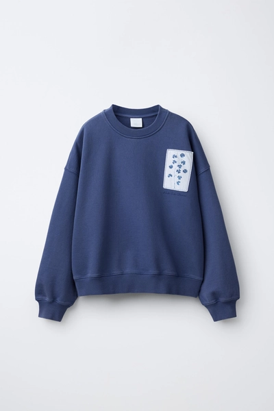 FLORAL PRINT SWEATSHIRT
