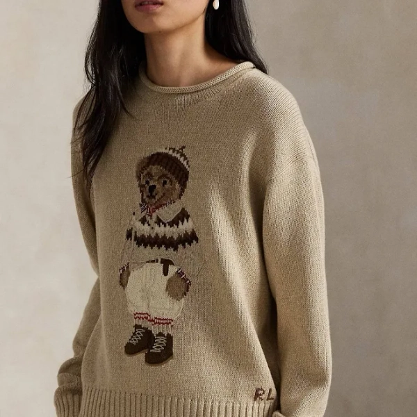 Polo Ralph Lauren Women's Polo Bear Rollneck Sweater