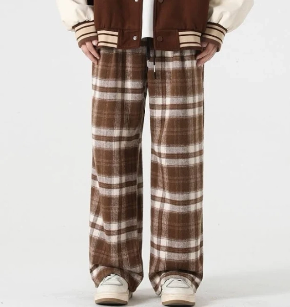 Stray Kids Seungmin Plaid Loose Pants