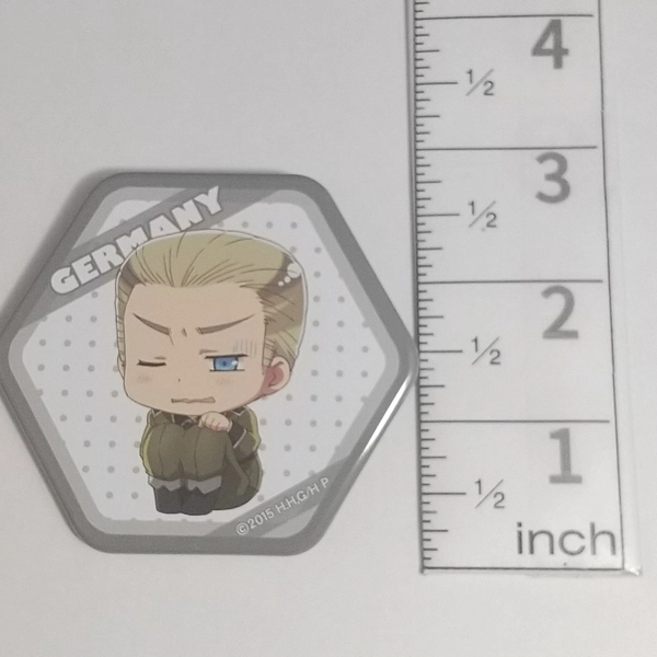 A78139 Hetalia Hexagon Can badge Germany