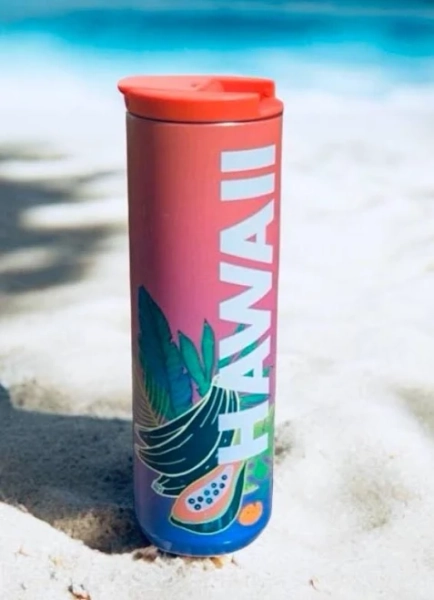 Starbucks Hawaii Tropical Fruit Stainless Steel Tumbler Hot Cold Cup 24oz Exclusive Collection