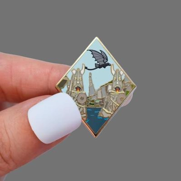 Berk Enamel Pin: HTTYD, Toothless, Hiccup, Fantasy Fan Art Lapel Pin
