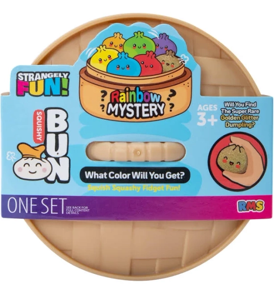 Rainbow Mystery Squishy Bun Set