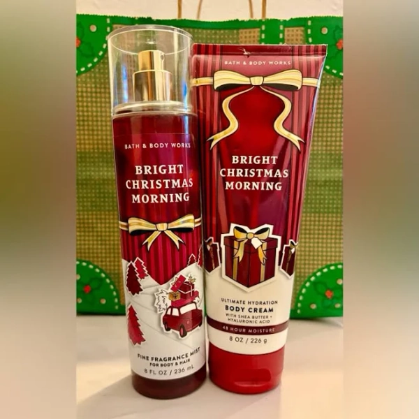Bath & Body Works Bath & Body | Bath & Body Works Bright Christmas Morning Moisturizer & Mist Set | Color: Red | Size: Os | Ainaremot14's Closet