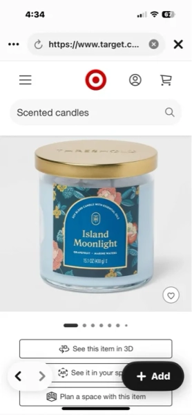 2-Wick Lidded Glass Jar Candle Island Moonlight 15.1oz - Threshold™