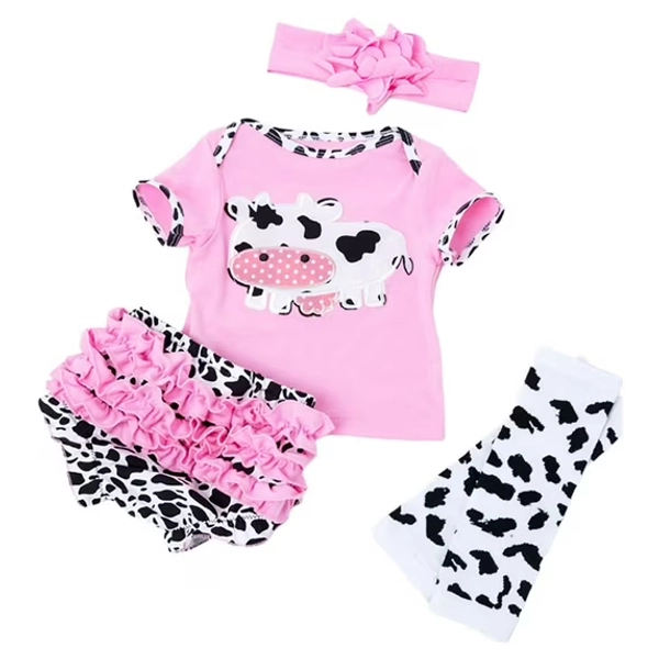 Hemoton 4pcs Reborn Baby Girl Dolls Clothes Girls Pink Outfits for 20"-22" Reborn Doll