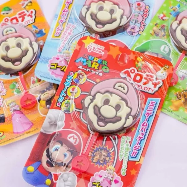 GLICO Super Mario Chocolate Lollipop