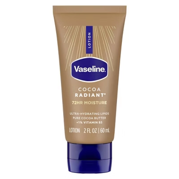 Vaseline Intensive Care Cocoa Radiant Hand and Body Lotion - Travel Size - 2 fl oz: Tube, Normal to Very Dry Skin
