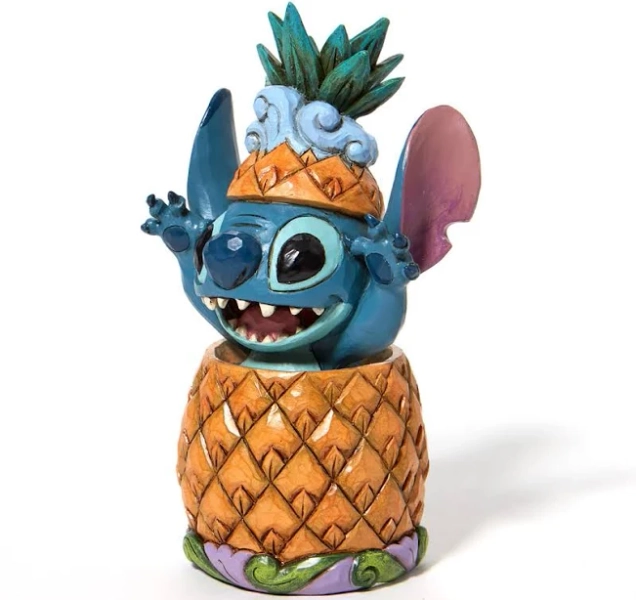 Disney Traditions Stitch in a Pineapple Figurine
