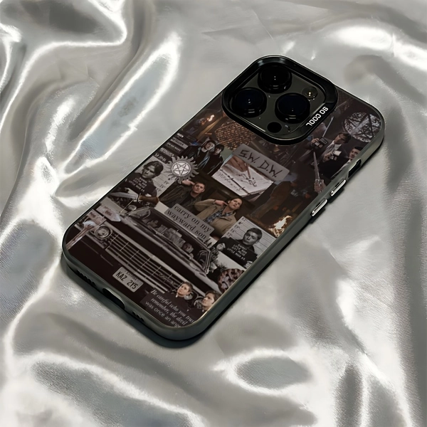 Phone Case Featuring Supernatural'S Dean And Sam, Compatible with for iphone Models 17, 16E, 16, 15, 14, 13, 12, 11, Mini, Pro, Max, Air, X, XR, XSMAX, 8, And 7 Plus, Designed to Be Anti-Fall with a Matte Finish.