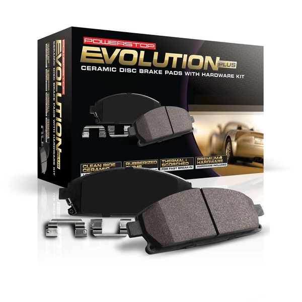 Powerstop® 1973 Chevrolet C20 Pickup - Front Ceramic Brake Pad Set, Z17 Evolution Plus Ceramic