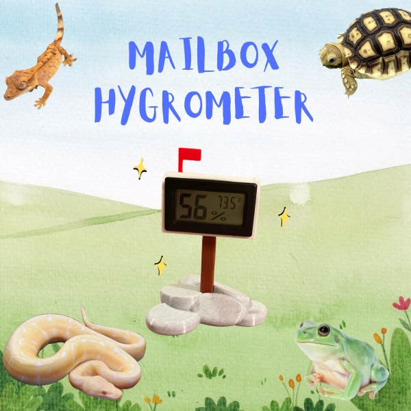 Mailbox Hygrometer: Reptile Tank Temperature & Humidity Monitor