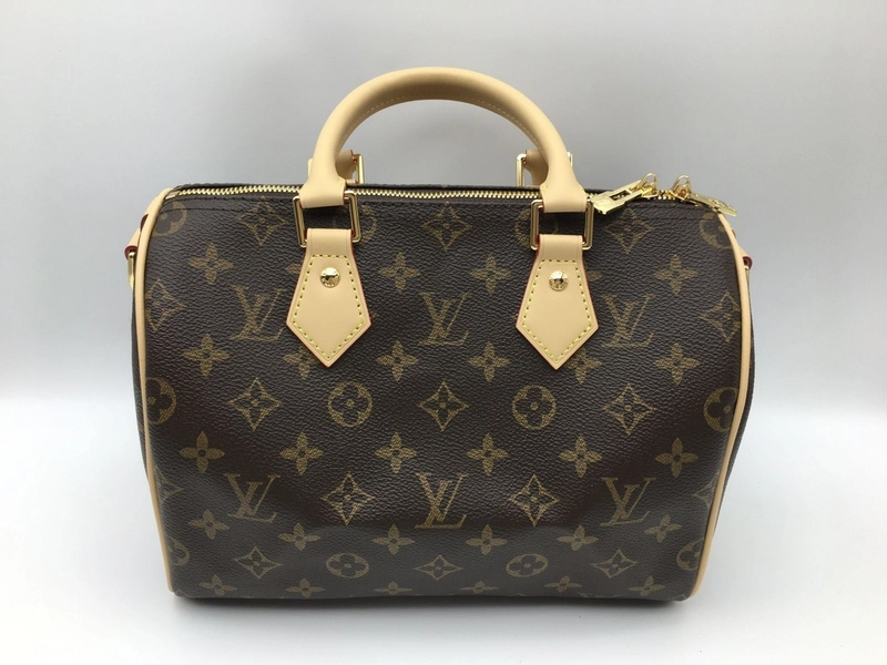 LОUІЅ VUІТТОN Handbag Leather Satchel Shoulder Bag Brown miu miu keychain
