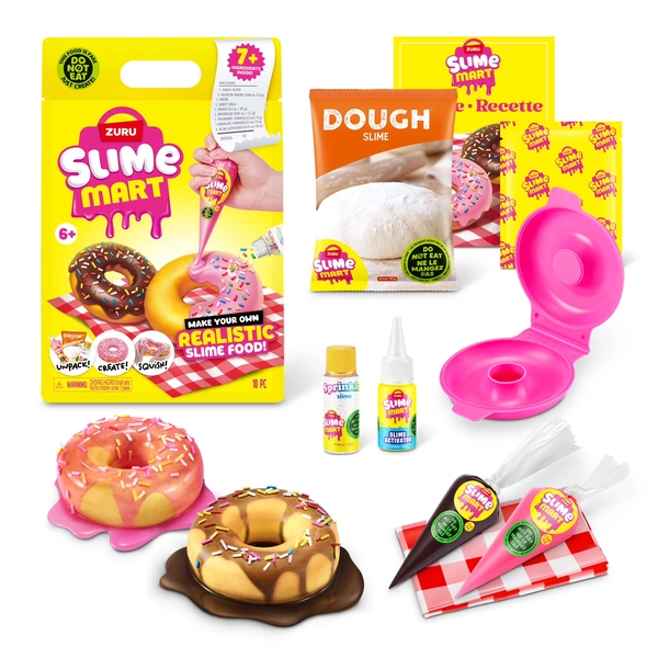 Slime Mart Small Bag Donut by ZURU - Play Food Themed DIY Slime Kit for Kids Ages 6+ - Walmart.com
