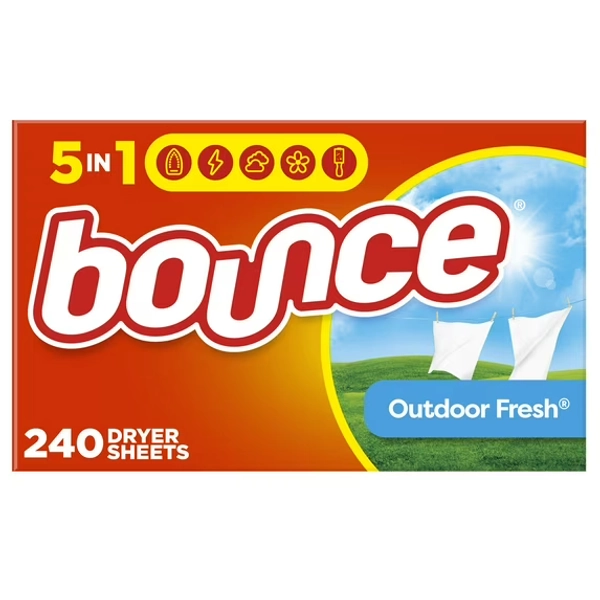 Bounce Fabric Softener Dryer Sheets, Outdoor Fresh Scent, 240 Count