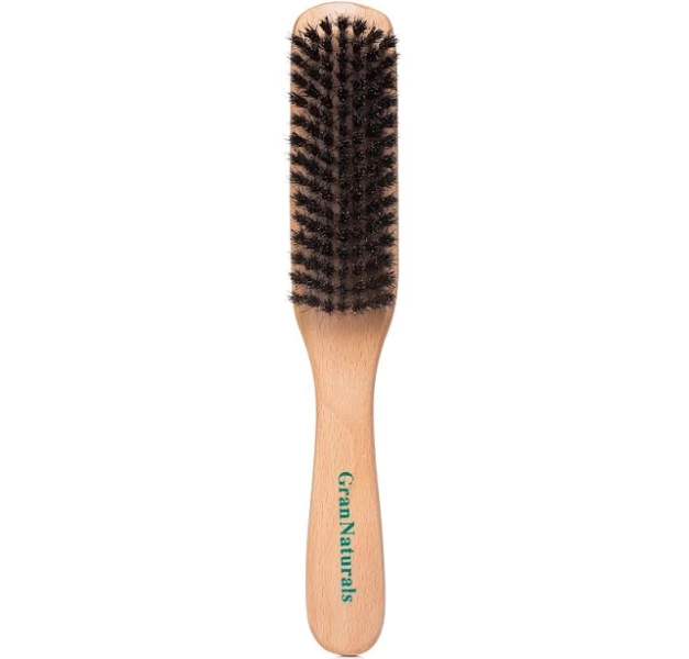 GranNaturals Boar Bristle Slick Back Hair Brush