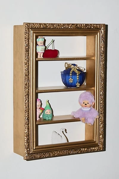 Florence Figurine Wall Shelf in Gold at Urban Outfitters