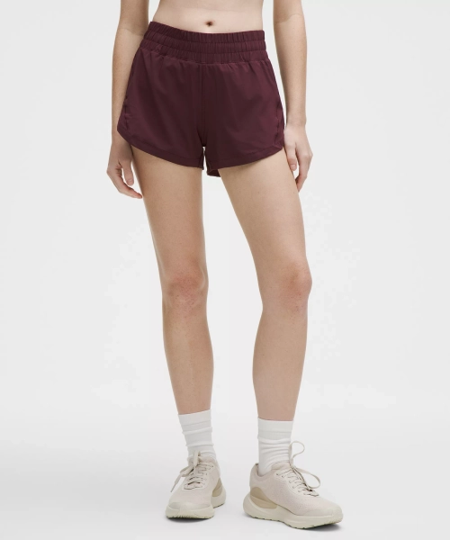 Track That High-Rise Lined Short 3" - Goodnight Plum - 0